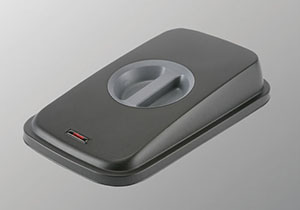 Geo-kansi kädensijalla (harmaa)