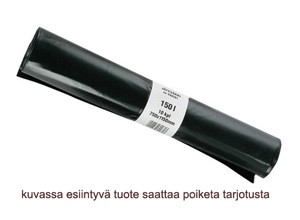 Jätesäkki 150L (25 kpl) musta