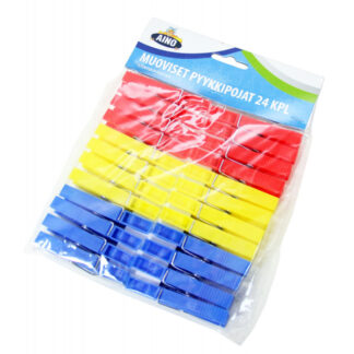Pyykkipojat värilajitelma (24 kpl)