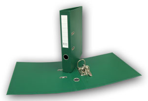 Muovimappi 50 mm, vihreä