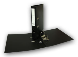 Muovimappi 50 mm, musta