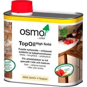 OSMO TOPOIL 3058 0,5L VÄRITÖN MATTA