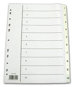 Hakulehdet 1-10 (muovi)