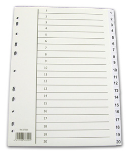 Hakulehdet 1-20 (kartonki)