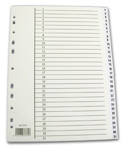 Hakulehdet 1-31 (kartonki)