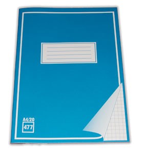 Ruutuvihko 477, A4 (20-lehtinen)