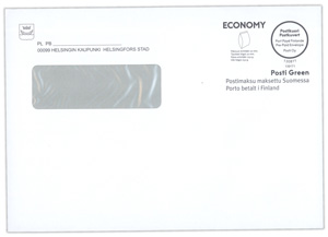 Kirjekuori E5/2.lk (postimaksu maksettu)