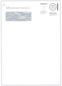 Kirjekuori E4/1.lk (postimaksu maksettu)