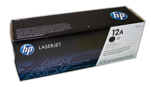 Laserkasetti hp q2612a, musta