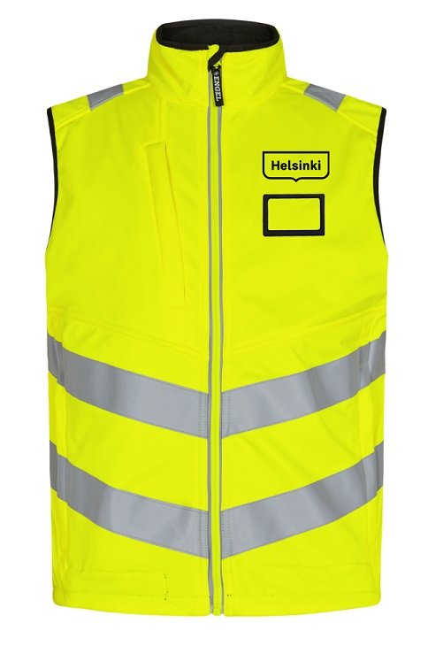 Helsinki softshell -huomioliivi LK1, 4XL