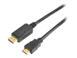 Kaapeli DisplayPort – HDMI (M/M), 1 m