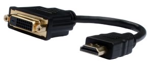 Adapteri HDMI – DVI (M/F), 15 cm