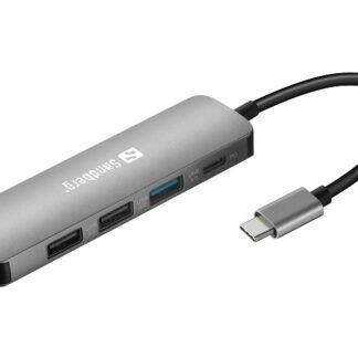 USB-C Minitelakka HDMI+3xUSB+PD