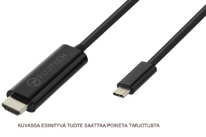 Kaapeli USB-C – HDMI (M/M), 2 metriä