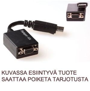 Adapteri Displayport – VGA (M/F), 15 cm