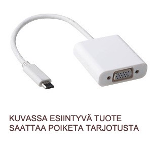 Adapteri USB-C – VGA (M/F) 15 cm