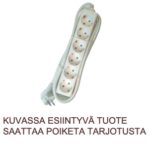 Jatkojohto 6-osainen, 10 metriä