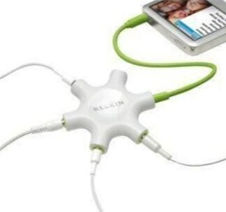 Kuulokejakaja, viisi 3,5mm lähtöä