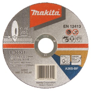 Katkaisulaikka B-46931 125×1,6 mm rst Katkaisulaikka B-46931 125×1,6 mm rst