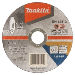 Katkaisulaikka B-46931 125×1,6 mm rst