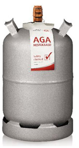 Nestekaasu 11 kg PV teräspullon täyttö