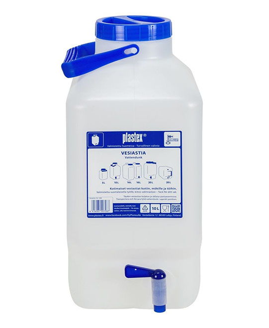 Vesiastia Plastex HD hanalla, 10 L