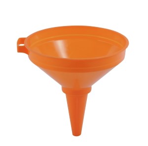 Muovisuppilo+sihti 20 cm oranssi