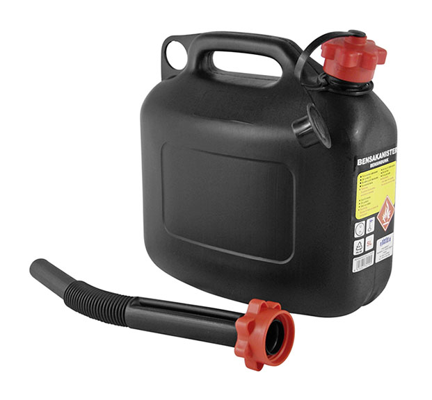 Bensakanisteri muovi UN HD 5 L musta