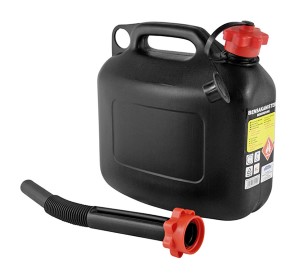 Bensakanisteri muovi UN HD 5 L musta