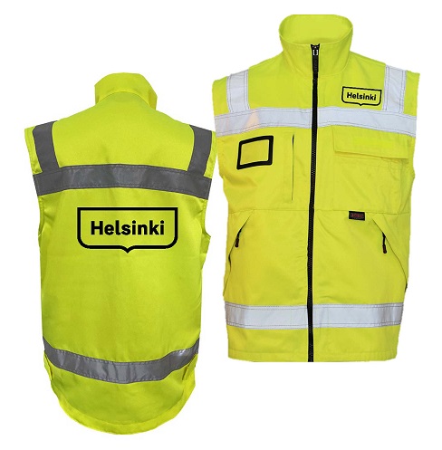 Helsinki Huomioliivi taskuilla LK2, XL