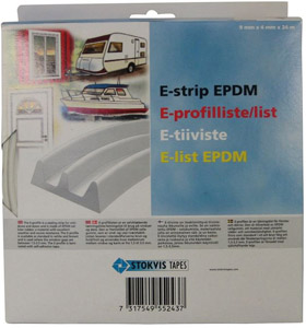 Ikkunatiiviste 24 m E-profiili valkoinen