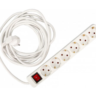 Jatkojohto 6-os 5m maad. kytkimellä