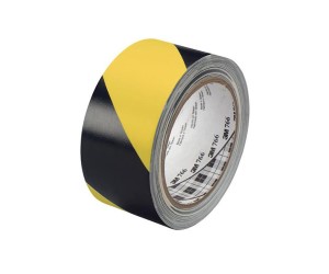 Varoitusteippi kelta/musta, 48mm/33m