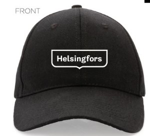 Helsingfors -lippalakki musta Helsingfors -lippalakki musta