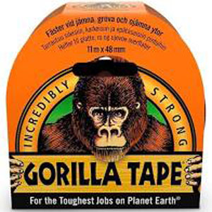 Gorilla-Teippi 5 mm x 32 m, musta