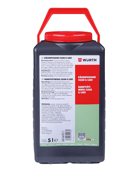 Käsienpesuaine Clean & Care Wurth, 5 L