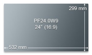 Tietoturvasuoja PF24.0W9 (532 x 299 mm)