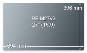 Tietoturvasuoja PFIM27v2 (649 x 396 mm)