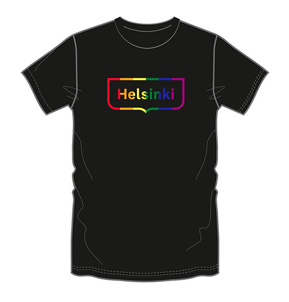 Helsinki Pride -t-paita, musta M