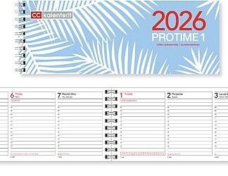 Pöytäkalenteri Protime 1 eko 2026