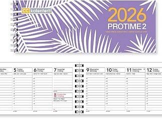 Pöytäkalenteri Protime 2 eko 2026
