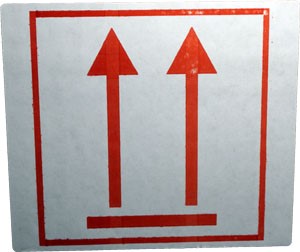 Nuolet ylöspäin -tarra (500 kpl)