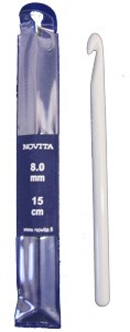 Virkkuukoukku 14cm, 8.0 mm
