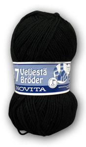 Villalanka Step 6-ply, musta