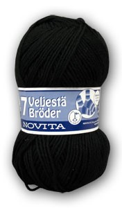 Villalanka Regia 6-ply, musta