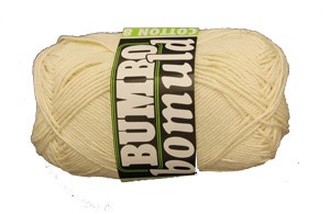 X Puuvillalanka luonnonvalkoinen (50 g)
