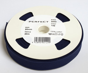 Vinonauha 20mm, t.sininen Vinonauha 20mm, t.sininen