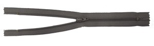 Vetoketju 20cm, vaalean harmaa