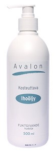 Ihoöljy Avalon 500ml pumppuplo hajuton