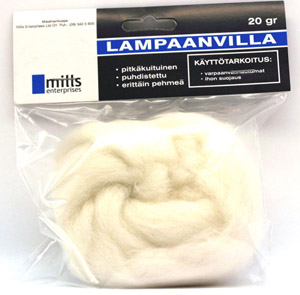 Lampaanvilla 100g, puhdistettu hoitokäyt